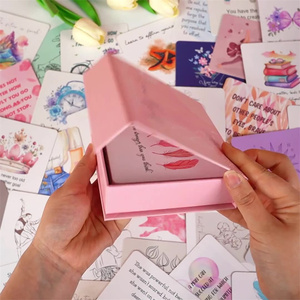 การ์ดเบนโตะอาหารกลางวันกระดาษรักเป็นมิตรต่อสิ่งแวดล้อมหรูหรา21-heet สร้างแรงบันดาลใจสำหรับวันวาเลนไทน์วันคริสต์มาสวันครบรอบปีใหม่คู่รัก - Product Image 3