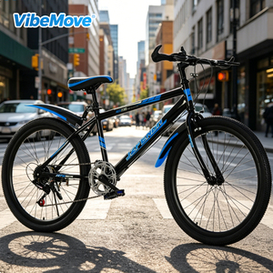 Bicicleta de Montaña de 24/26 Pulgadas con Cuadro de Acero Aleado, Frenos de Disco, Diseño Ligero, Capacidad de Carga de 85 kg, para Niños Unisex - Product Image 1