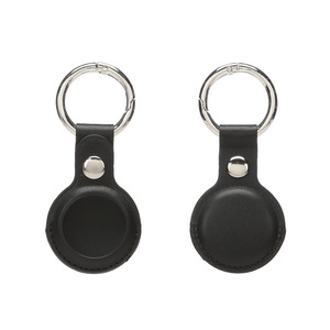 San Cola Personnalisé À La Mode PU Anti-Chute Étui En Cuir Apple Air Tag Demi-Enveloppe Étanche Housse De Protection Boucle Anneau - Product Image 6
