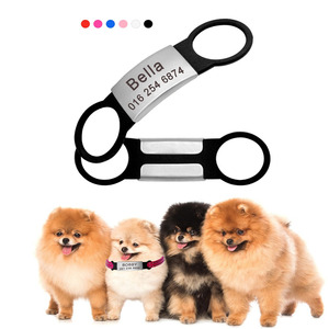 Étiquettes d'identification pour animaux de compagnie en acier inoxydable personnalisées, vierges, pour gravure de code QR - Product Image 6