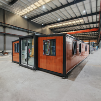 Unité pliable à double aile personnalisée pour café de rue, bar à glaces et kiosque alimentaire – Maison conteneur extensible