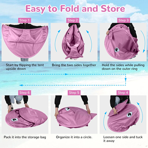 <span class=keywords><strong>Tente</strong></span> de plage pop-up instantanée personnalisée avec piscine, abri pare-soleil ultra-léger pliable, <span class=keywords><strong>tente</strong></span> de plage pour bébé, pique-nique, <span class=keywords><strong>tente</strong></span> de jeu intérieure - Product Image 6