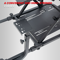 Cockpit de simulateur de course JBR1012F Next Level Racing - Conception ergonomique, construction en PVC et mousse, utilisation en intérieur, acier inoxydable