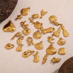 Dreamidea Gouden Charme Collectie Met Zeedieren Motieven Diverse Ontwerpen Voor Strandstijlen En Gepersonaliseerde Accessoires - Product Image 2