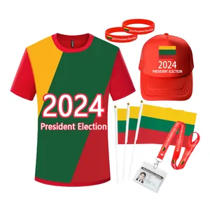2024立陶宛选举总统竞选t恤100% 棉定制t恤男士t恤