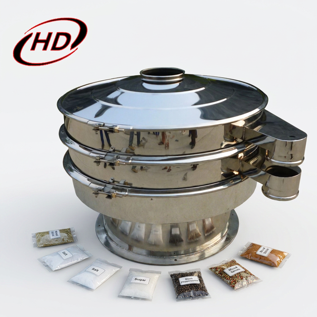 Rotary Vibrating Sieve Shaker for Flax Seed Canola Seed/Pollen Vibrating Screen Separator