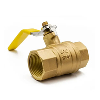 Válvula de Bola Roscada de Latón de 3" 2" FIP UL / CS para Agua, Aceite y Gas