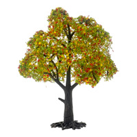 Arbres modèles à feuilles larges HO et N pour maquettes ferroviaires, dioramas architecturaux, et fournitures de paysages DIY
