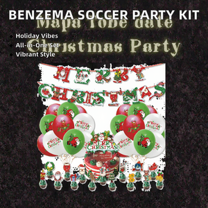 <span class=keywords><strong>Real</strong></span> <span class=keywords><strong>Benzema</strong></span> Club Ballons Rétro Imprimés Décoration <span class=keywords><strong>de</strong></span> Gâteau Bunting Football Team Retour à l'école Décorations <span class=keywords><strong>de</strong></span> Table Coffret Cadeau - Product Image 2