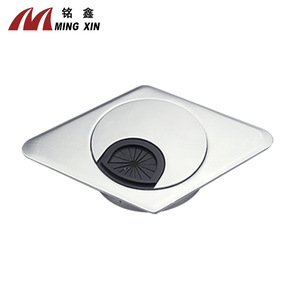 Boîte de gestion de câbles carrée Mingxin 60 mm en alliage de zinc, accessoire de bureau détachable - Product Image 2