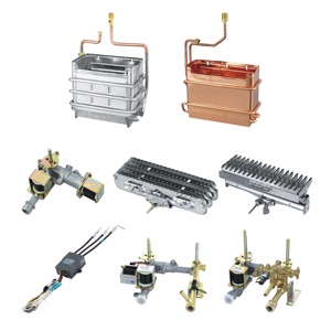 <span class=keywords><strong>Pièces</strong></span> de <span class=keywords><strong>chauffe</strong></span>-<span class=keywords><strong>eau</strong></span> à gaz du fabricant SKD/CKD échangeur de chaleur instantané gaz Geyser brûleur Valve Thermostat d'allumage Garage extérieur - Product Image 6