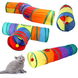 Hot Selling Faltbares Haustier Katzen spielzeug <span class=keywords><strong>Kitty</strong></span> Pet Training Interaktives Spaß spielzeug Interaktives Peek Hole Pet Tube Spielzeug für Katzen - Product Image 5