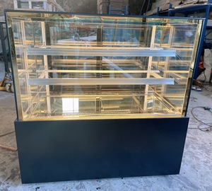 3 lớp kính hình chữ nhật thương mại thẳng đứng bánh tủ lạnh hiển thị với CE - Product Image 5