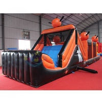 Maison hantée gonflable Moonwalk pour Halloween, châteaux gonflables citrouille pour Halloween, jeux gonflables pour enfants