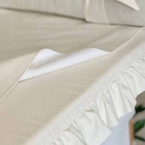 Housse de matelas à langer en coton personnalisée, coussin rond blanc uni, pour bébé nouveau-né - Product Image 3