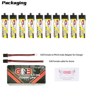 GNB สำหรับ 1S 3.8V HV 530mAh 90C LiCoO2 300-Cycle หัวพลาสติก A30 RC LiPo แบตเตอรี่พาวเวอร์วูป EMAX Tinyhawk Brushless - Product Image 6