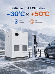 Nueva Solución de Carga para Vehículos Eléctricos de 480kW, Sistema de Carga en Grupo, Terminal de Carga CC de Montaje en Suelo, CCS2 Blanco - Product Image 3