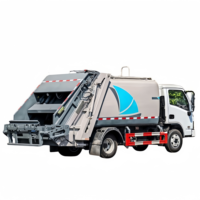 Camion benne compacteuse à diesel de haute qualité du fabricant, véhicule d'assainissement à benne compacteuse arrière, économique