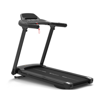 Tapis roulant semi-commercial électrique pliable avec moteur 2,5 CV, vibration, massage et inclinaison automatique