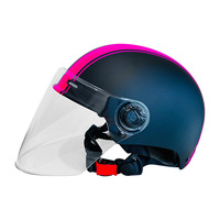 Vente en gros de demi-casques de véhicules électriques ABS avec logo personnalisé Caractéristiques de sécurité à lentille longue pour les motos de tourisme neuves