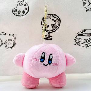 Anime Kawaii Linda estrella <span class=keywords><strong>Kirby</strong></span> colgante de peluche amarillo de dibujos animados muñeca de juguete llavero colgante Regalo de Cumpleaños de Navidad para niños - Product Image 3