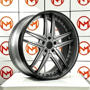 Jantes en alliage Maxtera forgées sur mesure en 3 parties de style Vizzo pour voitures de tourisme GT-R <span class=keywords><strong>Chrysler</strong></span> <span class=keywords><strong>300C</strong></span> Dodge Challenger Impala Caprice - Product Image 1