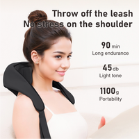 Masseur d'épaule Shiatsu 6D pour soulager la douleur des tissus profonds avec chaleur masseur de pétrissage sans fil pour le cou