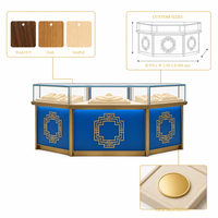 Meuble de Présentation Îlot Personnalisé pour Bijouterie, Vitrine de Luxe pour Bijoux, Aménagement de Magasin pour Boutiques et Centres Commerciaux