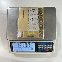 Calendrier de compte à rebours du Ramadan en acrylique, ornement de table, noir et or, motif géométrique islamique, inscription Ramadan Kareem pour la décoration de table