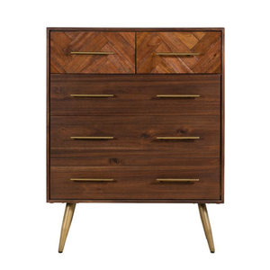 Gabinete Tallboy de madera de la colección Bergen-Muebles de sala de estar a un precio económico del proveedor de Vietnam MOQ bajo - Product Image 2