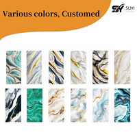 Panneau mural en PVC marbré 3D résistant aux rayures, aux UV, imperméable, ignifuge, écologique, design graphique moderne, décoration de salon, hôtel