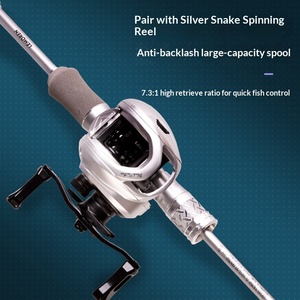 Canne à pêche Devil Hunter Silver Snake L Hardness Carbon Luya Bass Fishing Rod-Lure Fishing 1.8m-2.1m Tailles 2 pièces - Product Image 5