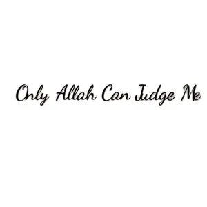 Only Allah can judge me Metal Islamic Wall Sign Islamic Gift Muslim Home Decor Metal Islamic Decor Eid Decor