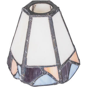 Tuopa แก้วสีขาวทิฟฟานี่สีฟ้าและสีส้ม8x7.5ซม. ฝาครอบโคมไฟและเฉดสี G9 - Product Image 1