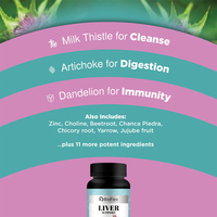 Complément alimentaire détoxifiant hépatique à base de plantes Solilan Private Label (60 capsules/flacon) pour la santé des adultes - Déconseillé aux adolescents