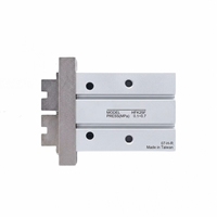 Cylindre pneumatique à doigt en alliage d'aluminium HFK25F de précision, ouverture angulaire à 180 degrés, double action, pince de haute précision pour