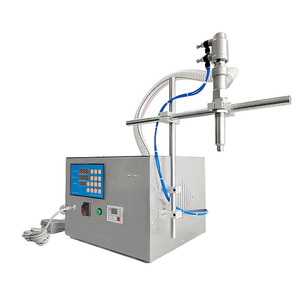 Machine de remplissage semi-automatique à pompe pneumatique à diaphragme pour lait, boissons et eau, haute précision, 220 V, garantie 1 an - Product Image 1