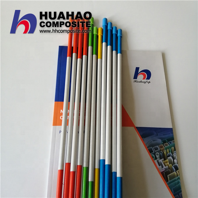 5/16 "x6ft D'allée De Fiber de Marqueur avec Capuchon et 8" Bande Réfléchissante
