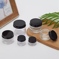 Vente en gros de pots en verre transparent personnalisés de 200 ml avec impression, fermeture écologique pour les solutions d'emballage de produits de beauté, d'artisanat et de cadeaux