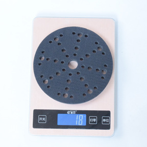 Disco de Lijado Autoadhesivo de 6 Pulgadas con Respaldo Flocado, 48 Orificios, Rueda de Pulido Neumática de Goma Azul - Product Image 2