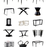Moderne Metalltischbeine und Zubehör in Titan-Gold-Backlackierung, Runder Laternen-Stil für Kaffee-, Beistell- und Esstische; Großhandel