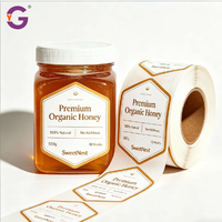 Impression d'autocollants en vinyle personnalisés, imperméables, adhésifs, pour l'emballage de bocaux et de bouteilles alimentaires, étiquettes autocollantes en papier, rouleaux de logo personnalisés pour l'emballage
