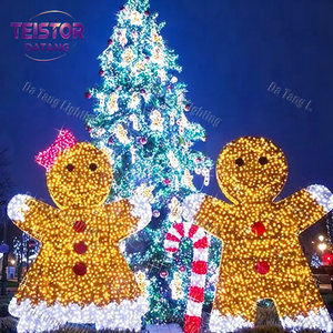 ไฟประดับรูปคนขนมปังขิง LED สำหรับตกแต่งวันคริสต์มาส เพิ่มความสนุกสนานให้กับภูมิทัศน์วันหยุดและงานแสดงเทศกาล - Product Image 3