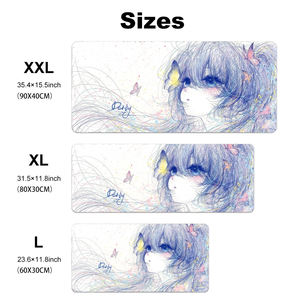 لوحة ماوس مزخرفة بأزهار كبيرة الحجم مخصصة، مقاومة للماء، مانعة للانزلاق، مع حواف معززة - Product Image 4