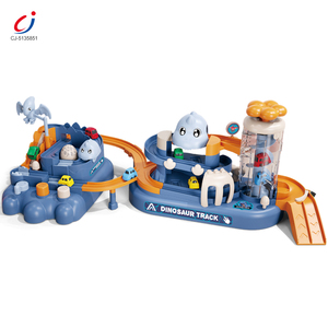 Chengji Circuit de Dinosaures <span class=keywords><strong>Garage</strong></span> Jouet Voiture de Dessin Animé Ensemble de Circuit d'Aventure Jouet Interactif avec Mini Voitures et Obstacles - Product Image 1