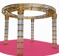 Arco de Boda Personalizado, Gazebo, Pabellón para Ceremonias, Fondo de Escenario para Fiestas, Decoración para Eventos en Interiores y Exteriores, Estructura Metálica