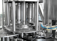 Machine de remplissage d'huile comestible certifiée CE, ligne de production automatique de mise en bouteille d'huile de cuisson de haute précision, SUS304 SUS316