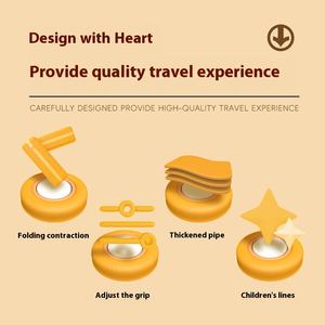 Estructura de contenedor de rollo portátil y duradero, nuevo cochecito de coche plegable <span class=keywords><strong>Camper</strong></span> para niños, uso extendido para compras, campamento de Picnic - Product Image 2