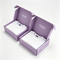 Boîte d'expédition en carton ondulé en gros avec impression de logo personnalisé, boîte pour produits vestimentaires, emballage d'expédition de t-shirts avec encre à base de soja