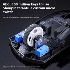 AULA SC380 Ergonomic Custom 12000dpi <b>USB</b> Wireless <b>Mouse</b> RGB Lighting Three Modes Portable Design Magnetic Base - Product Image 5